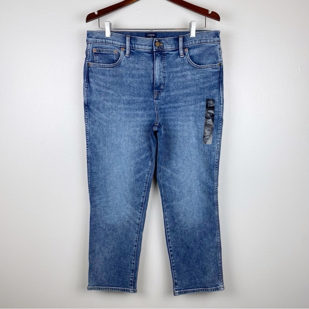 J. Crew Petite Classic Vintage All Day Stretch Straight Leg Jeans Size 31P NWT